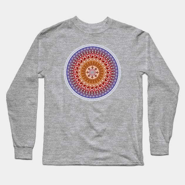 Reversed Mandala 3 Long Sleeve T-Shirt by The Knotty Works